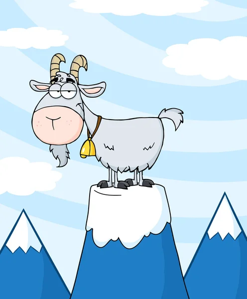Pet Goat su una montagna — Foto Stock