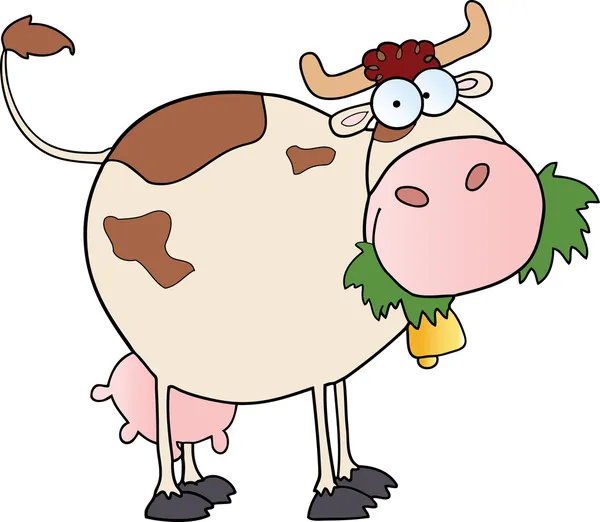 Çiftlik süt ineği çizgi film karakteri — Stok fotoğraf