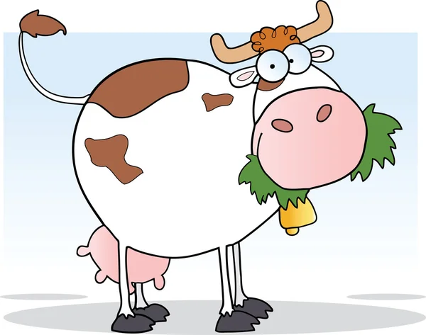 Carácter de dibujos animados de vaca lechera — Foto de Stock