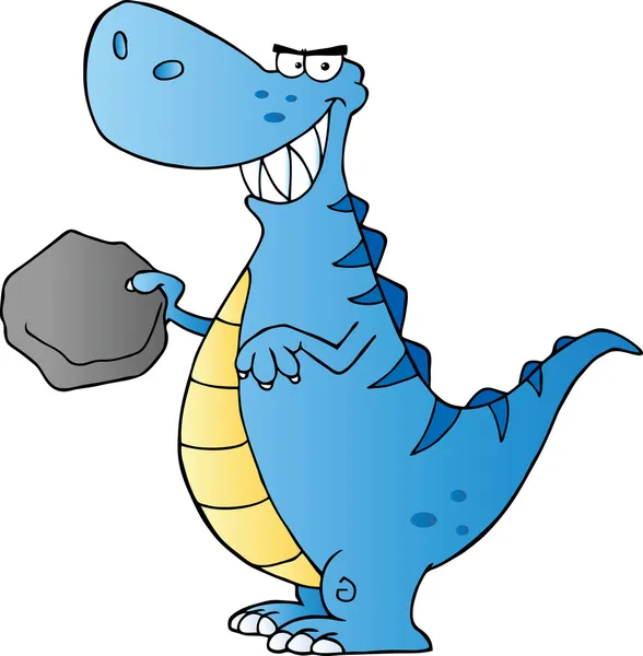 Happy Dinosaur Cartoon Character — Stock Photo, Image
