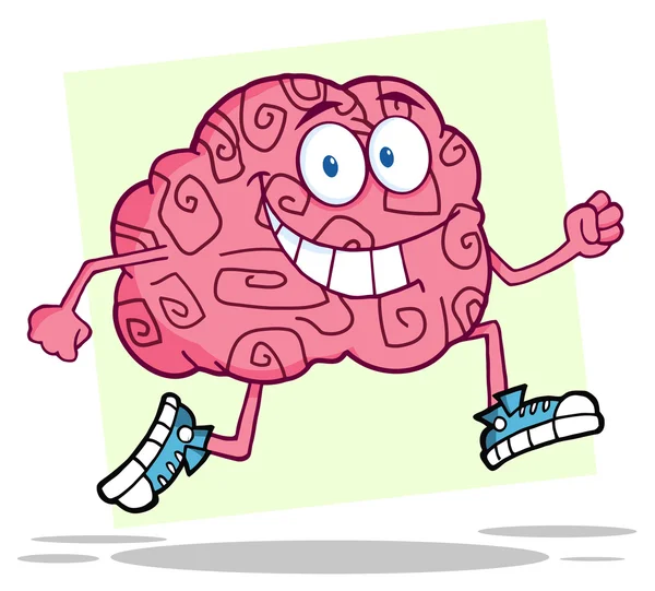 Running Brain — Stock Photo, Image