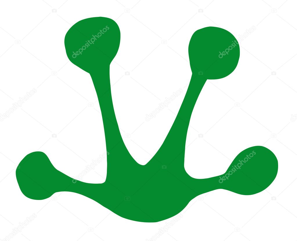 Green Frog Print