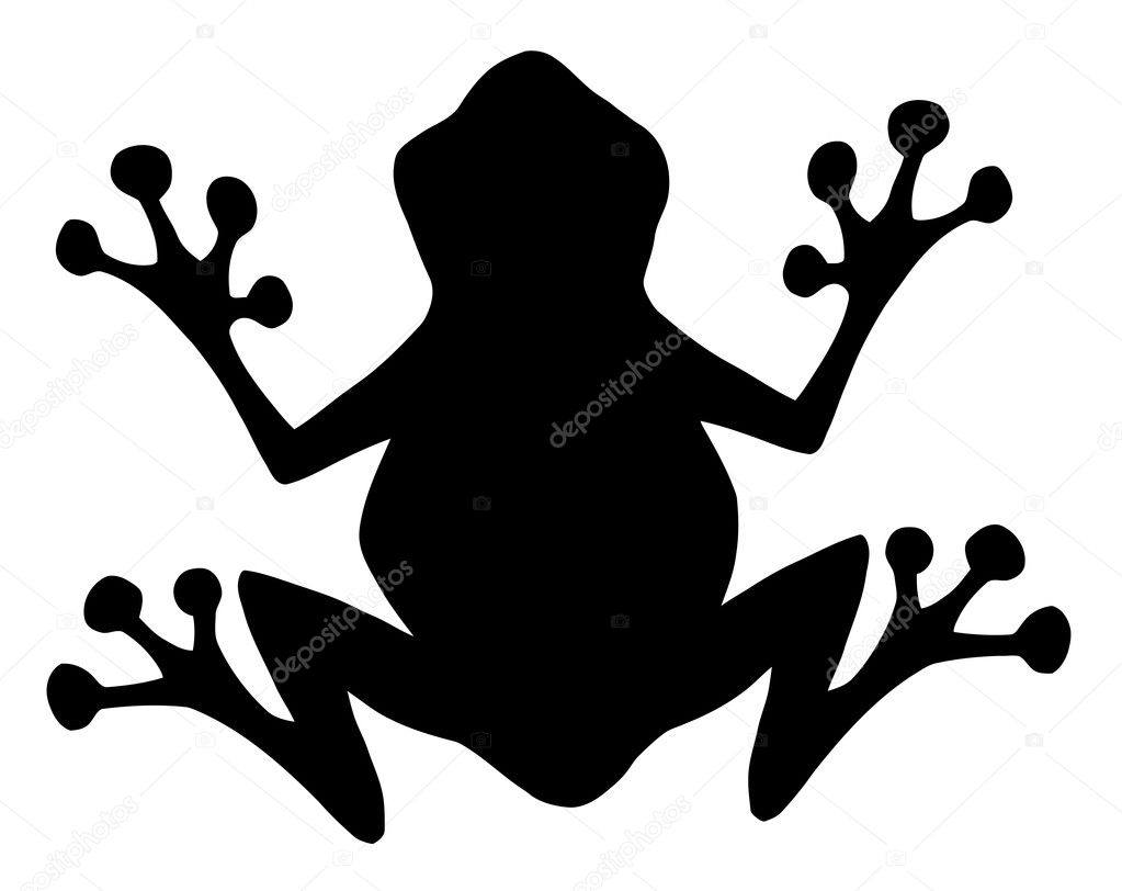 Frog Black Silhouette