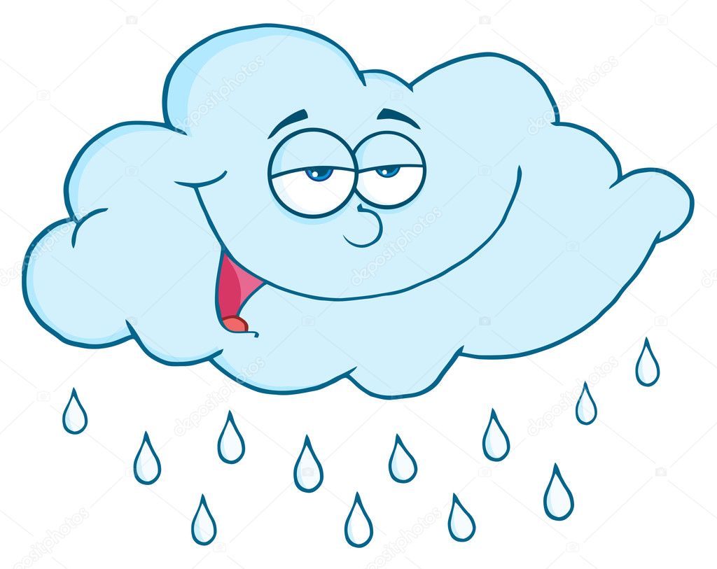 Nube de lluvia dibujos animados fotos de stock, imágenes de Nube de lluvia  dibujos animados sin royalties | Depositphotos