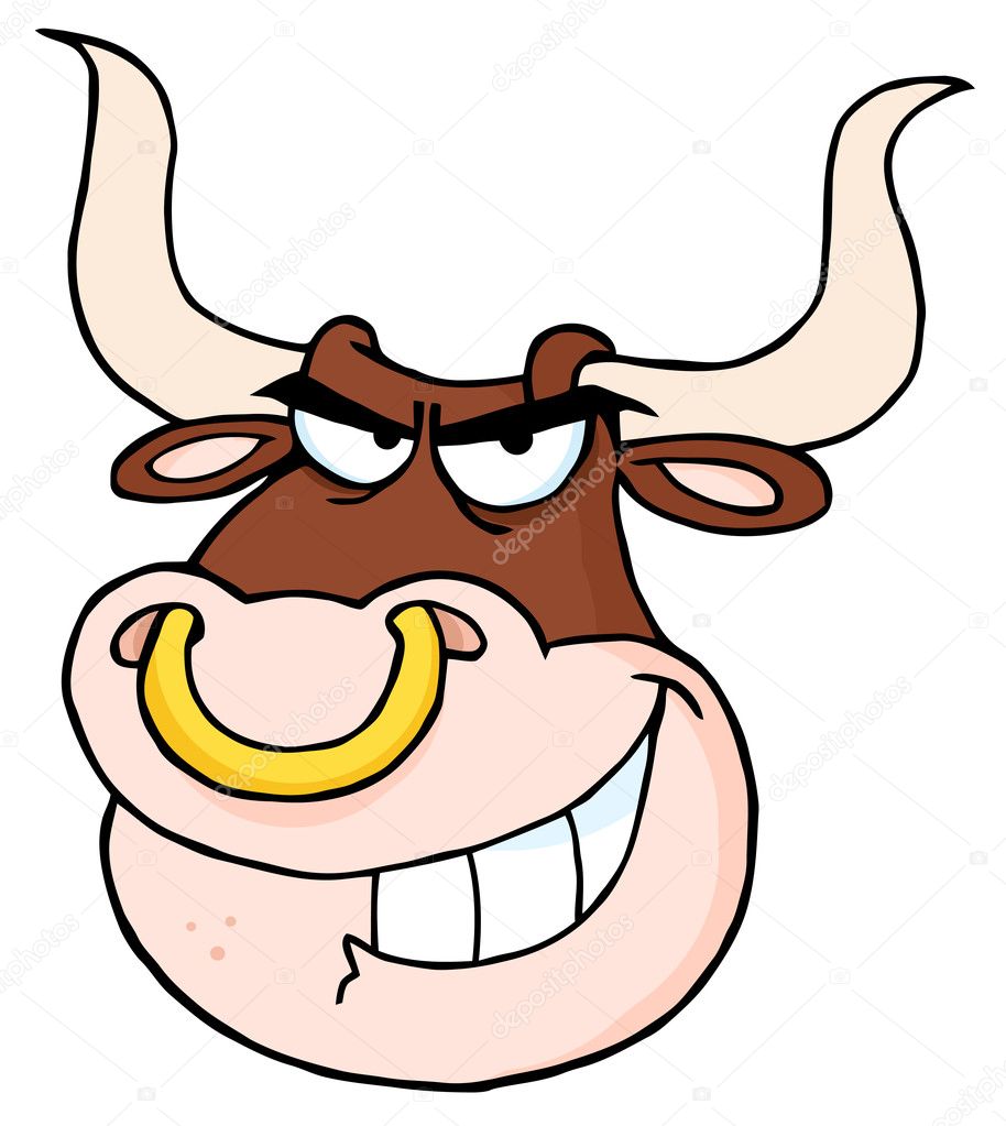 Bull Face With Nose Ring Stock Photo by ©HitToon 7277291
