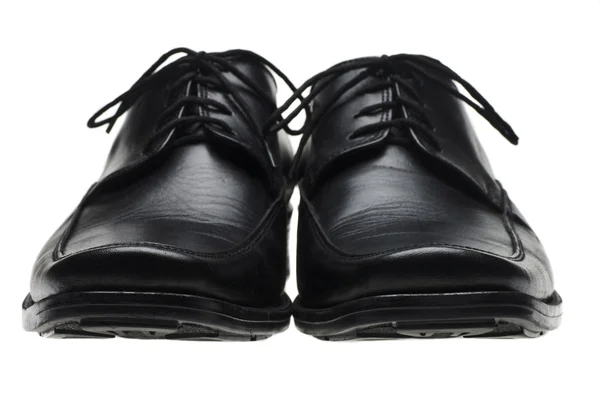 Dvojice muži černé boty — Stock fotografie