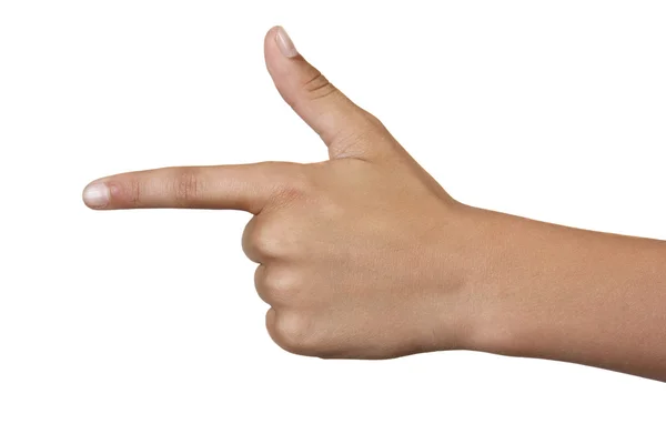 Hand pointing direction — Stock Photo, Image