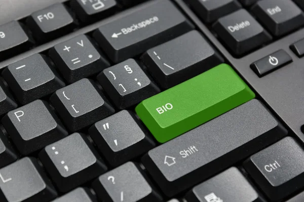 Зеленый ключ BIO — стоковое фото