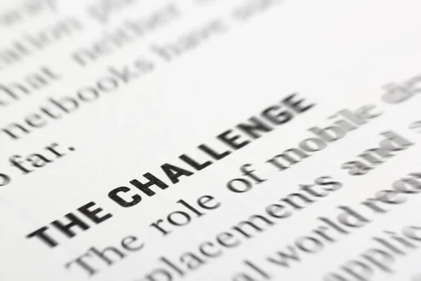 Focus on the challenge — Stock Photo, Image
