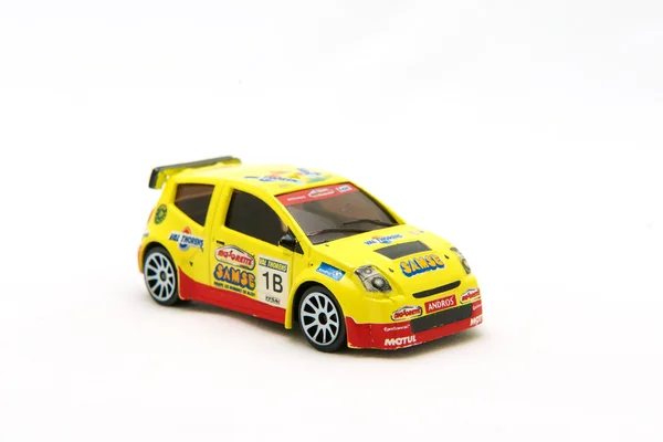Yellow sports car model — Stock Photo, Image