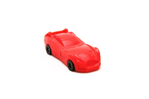 Carro de corrida de brinquedo vermelho — Fotografia de Stock