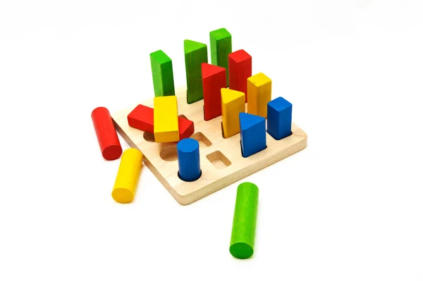 Holzspielzeugklötze — Stockfoto