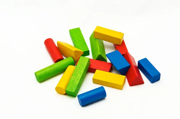 Дерев'яні іграшки блоків — стокове фото
