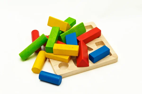 Blocs de jouets en bois — Photo