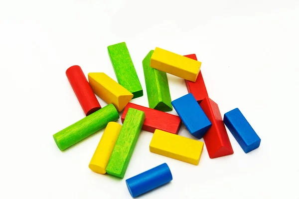 Dřevěná hračka bloky — Stock fotografie
