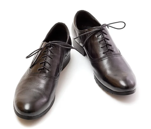Nya svarta skor. — Stockfoto