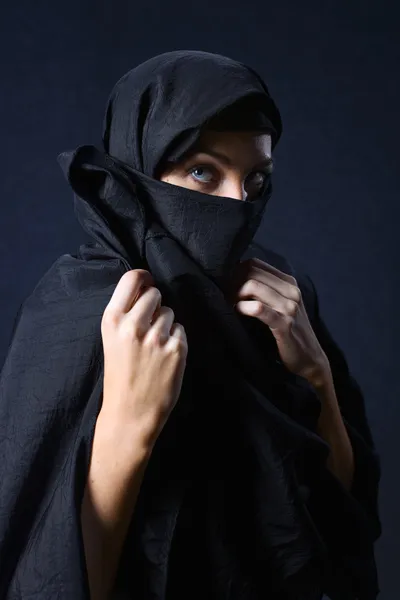 stock image Woman in black