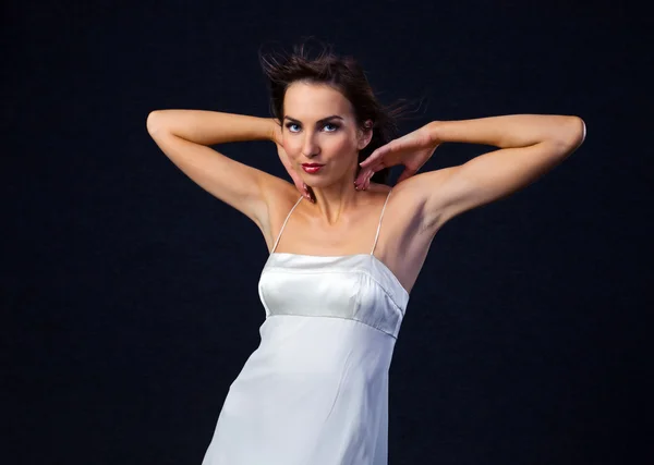 Woman in evening dress. — Stock Photo, Image