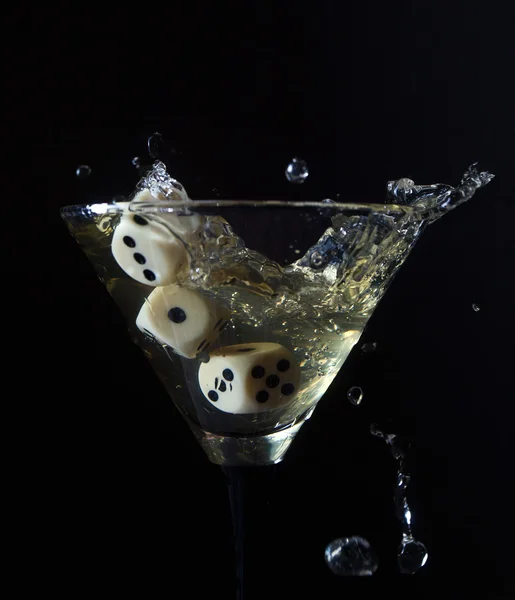 Glass with martini. — Stock Photo, Image