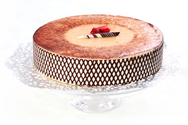 Tiramisu birthday cake — Stock Photo, Image