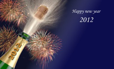 New year 2012 clipart