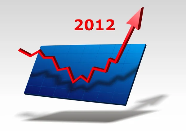 グラフ 2012 — ストック写真