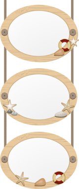 Nautical picture frames clipart