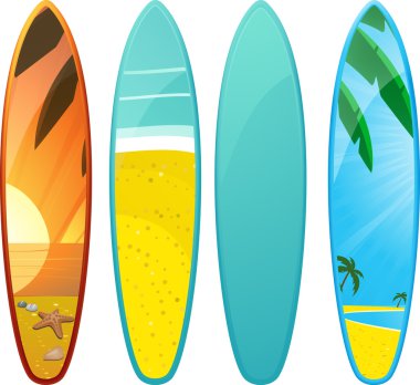 Surfboards clipart