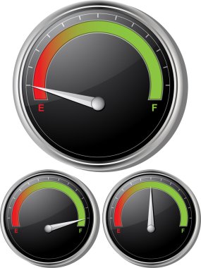 Fuel gauges clipart