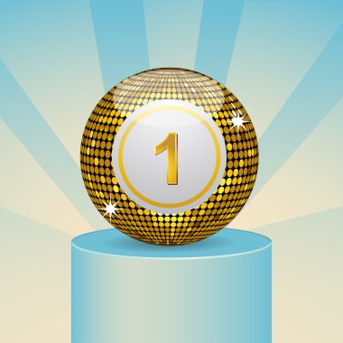 Winning bingo ball clipart