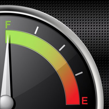 Full fuel gauge clipart