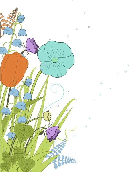 Άνοιξη florals — Διανυσματικό Αρχείο