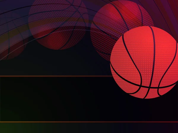 飞行篮子球 — 图库矢量图片