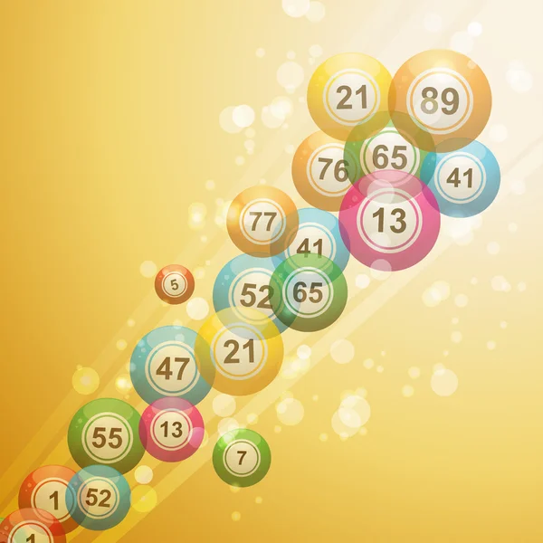 Bingo topu kenarlık — Stok Vektör