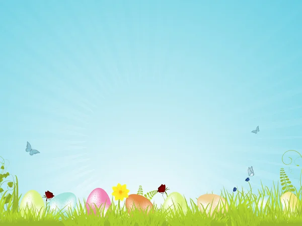Tranquil easter background — Stock Vector