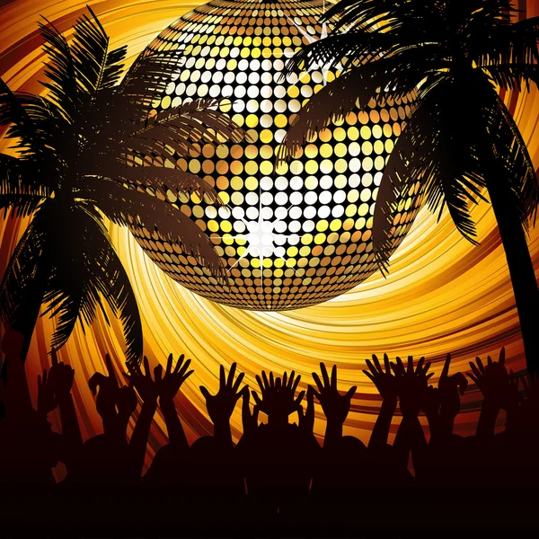 Hot tropical party — Stock Vector