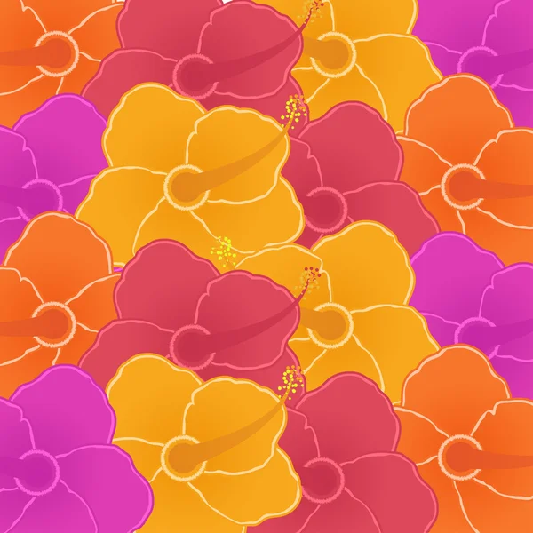 Hibiscus bakgrund — Stock vektor