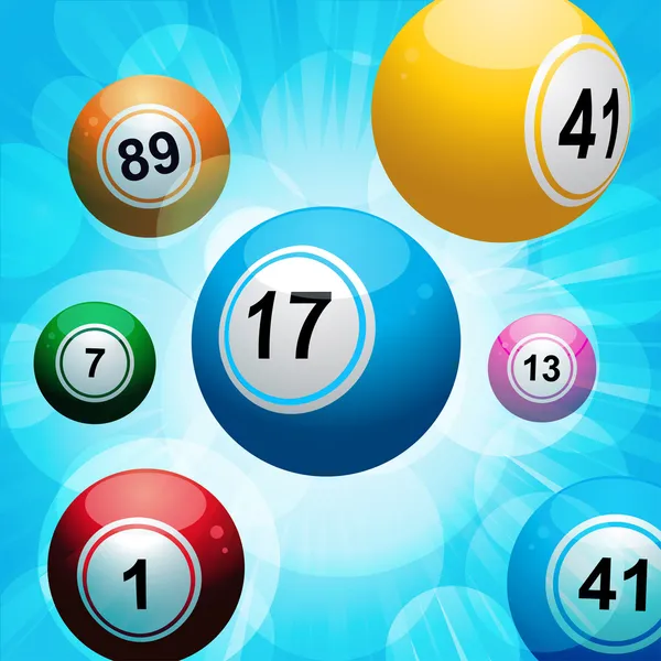 Explosion de boule de bingo — Image vectorielle