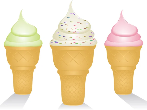 Ice creams — Stock Vector