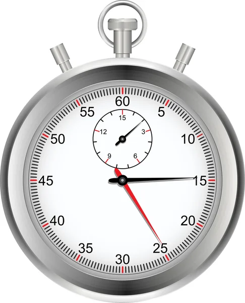 Ασημένια χρονόμετρο — Διανυσματικό Αρχείο