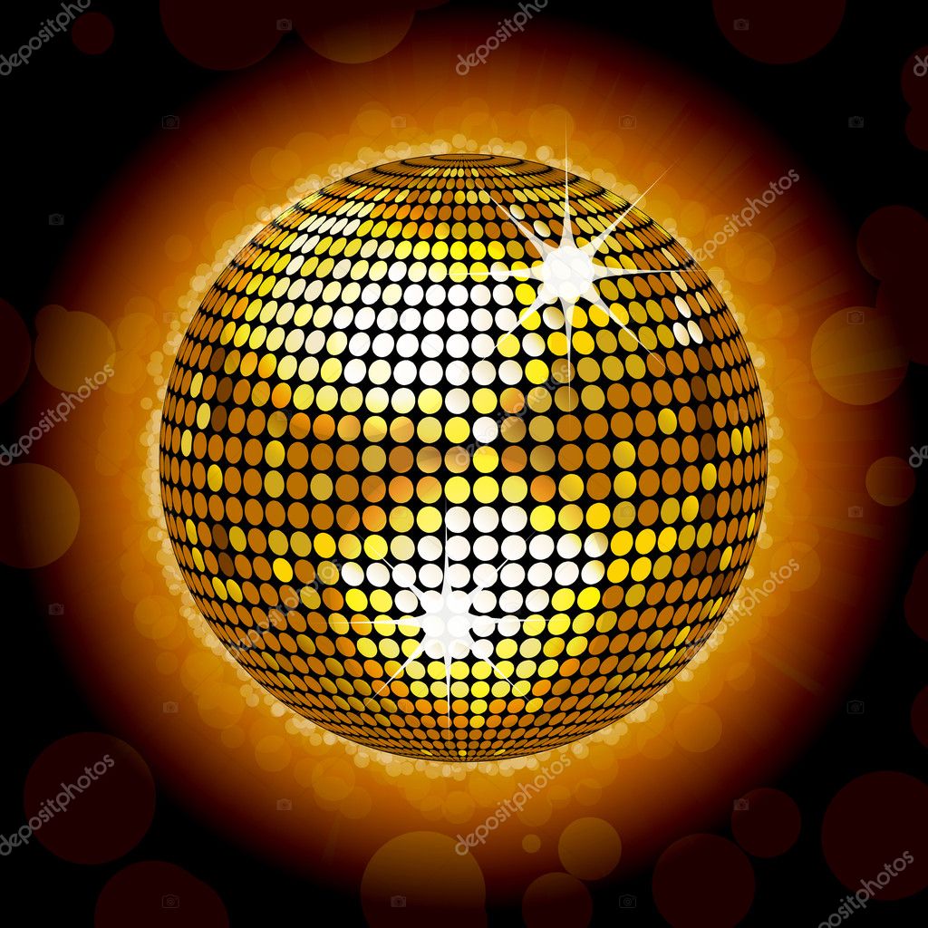 Gold Disco Ball 