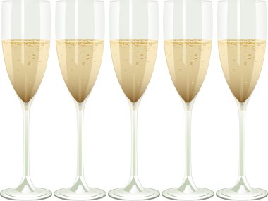 Champagne glasses clipart