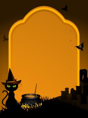 Halloween tomb stone background clipart