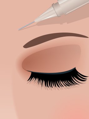 Botox injection clipart