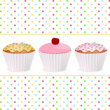 Cupcake background2 clipart