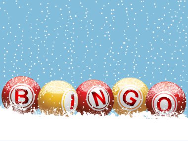 Christmas bingo background clipart