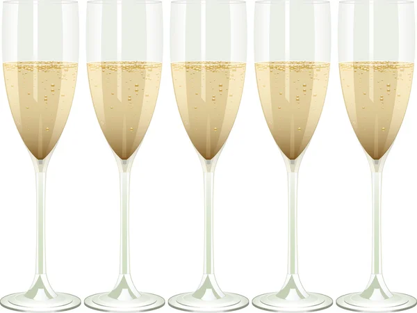 Copas de champán — Vector de stock