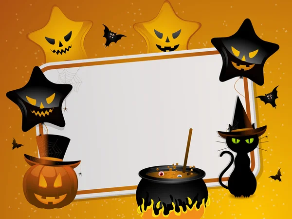 Fond mesage Halloween — Image vectorielle