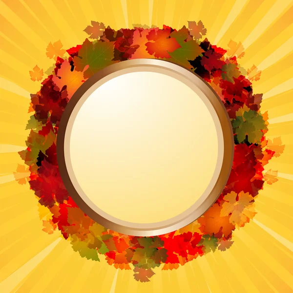 Frontière d'automne — Image vectorielle