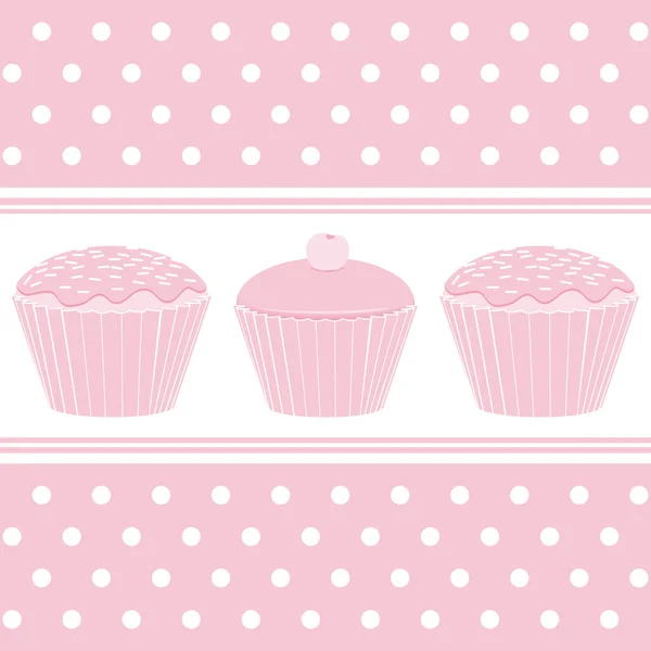 Cupcake háttér — Stock Vector
